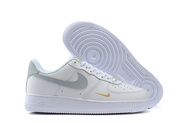 Women's Air Force 1 Low Top Grey/White Shoes 0107
